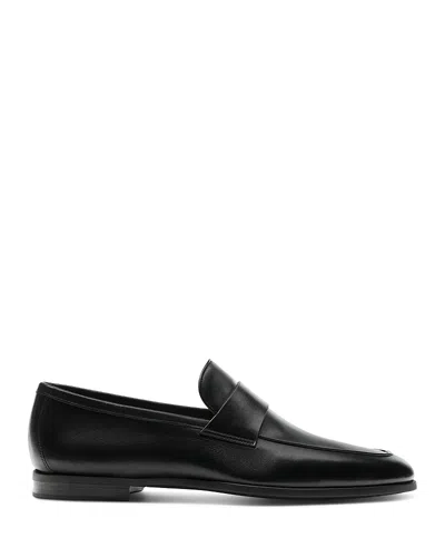 Magnanni Roberto Leather Penny Loafers In Black