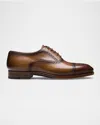 Magnanni Men's Lincoln Brogue Leather Oxfords In Cuero