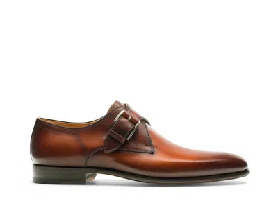 Magnanni Men's Manning Monk Strap Dress Shoes - Exclusive In Cognac