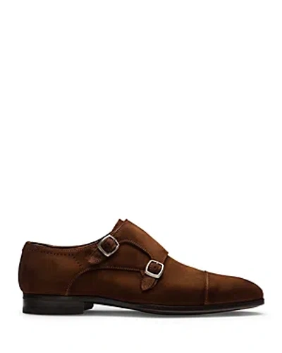 Magnanni Men's Markel Double Monk Strap Shoes In Cognac