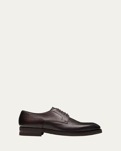 Magnanni Men's Melich Iii Grained Leather Rubber-sole Derby Shoes