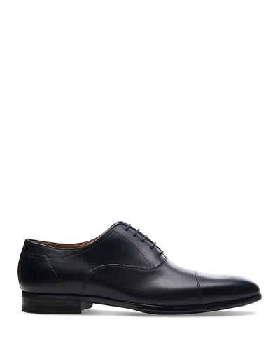 Magnanni Lace-up Leather Oxford Shoes In Black