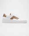 Magnanni Men's Phoenix Leather Slip-on Sneakers In White And Taupe