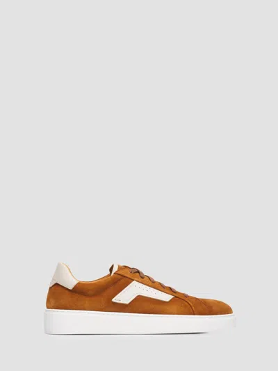Magnanni Men's Phoenix Suede & Leather Low-top Sneakers In Brown