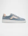 Magnanni Men's Phoenix Suede Low-top Sneakers In Sky Blue Suede
