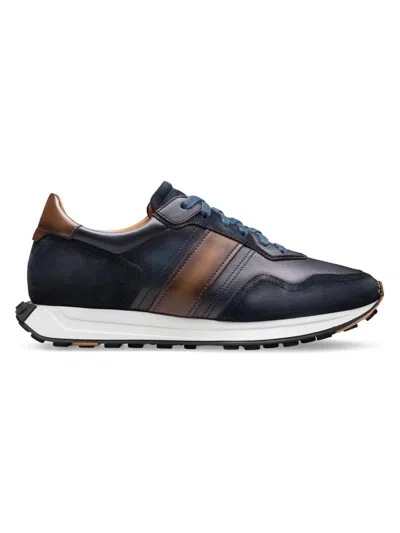 Magnanni Men's Romero Iii Low-top Runner Sneakers In Brown