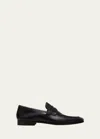 Magnanni Leather Loafers In Black