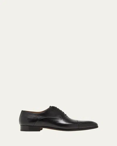 MAGNANNI MEN'S SEGOVIA CAP-TOE LEATHER OXFORDS