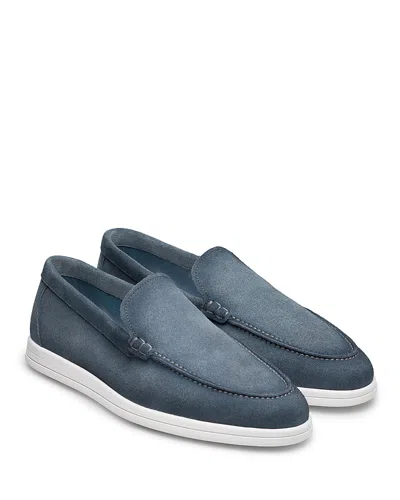 Magnanni Men's Slip Suede Loafers - Exclusive In Navy