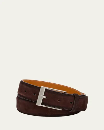 Magnanni Men's Telante Suede Belt In Brown