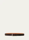 Magnanni Viento Brown Belt In Brown Suede