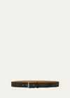 Magnanni Men's Telante Suede Belt In Hunter Green Sued