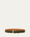 Magnanni Men's Telante Suede Belt In Hunter Green Suede