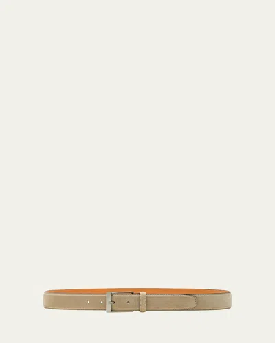 Magnanni Men's Telante Suede Belt In Taupe
