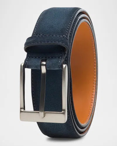 MAGNANNI MEN'S TELANTE SUEDE LEATHER BELT