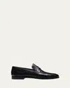 Magnanni Embossed Texture Loafers In Black