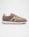 Magnanni Men's Yoki Leather And Suede Runner Sneakers In Torgba