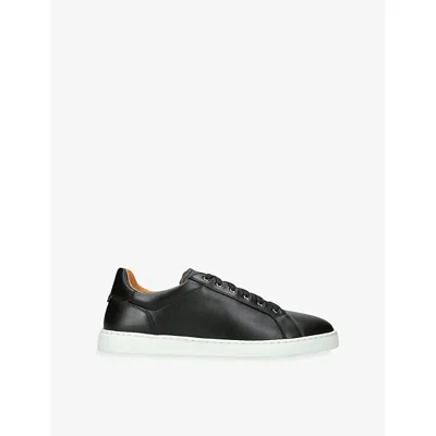 Magnanni Mens Black Costa Leather Trainers Eur 42 / 8 Uk