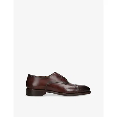 Magnanni Mens Brown Mayon Leather Oxford Shoes Eur 42 / 8 Uk