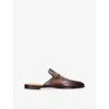 Magnanni Mens Brown Pachino Horsebit-detail Leather Mules Eur 43 / 9 Uk