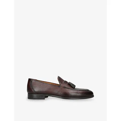 Magnanni Leather Seneca Tassel Loafers In Brown