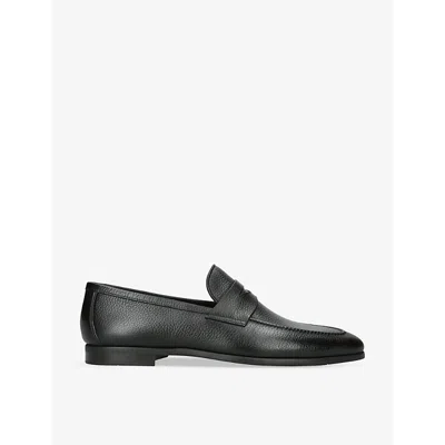 Magnanni Leather Diezma Ii Loafers In Black