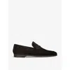 Magnanni Mens Mid Brown Diezma Suede Penny Loafers In Mid Brown