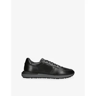 Magnanni Mens Syros Leather Trainers Black Eur 46 / 12 Uk