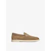 Magnanni Mens Bone Altea Suede Loafers In Taupe