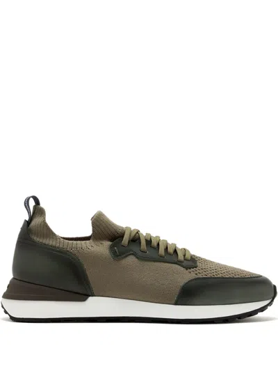 Magnanni Mesh-panelled Sneakers In Green