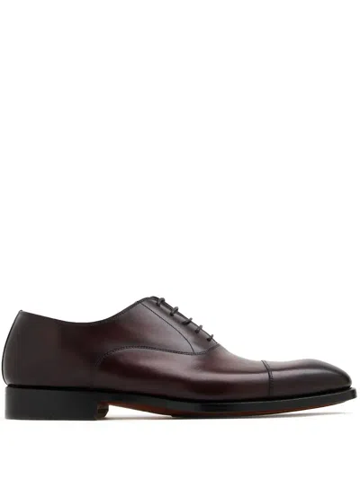 Magnanni Men's Omega Cap-toe Leather Oxfords In Midbrown