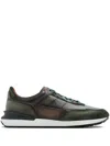 Magnanni Panelled Low-top Sneakers In Green