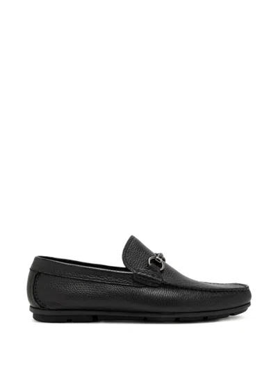 Magnanni Ring-detail Loafers In Black