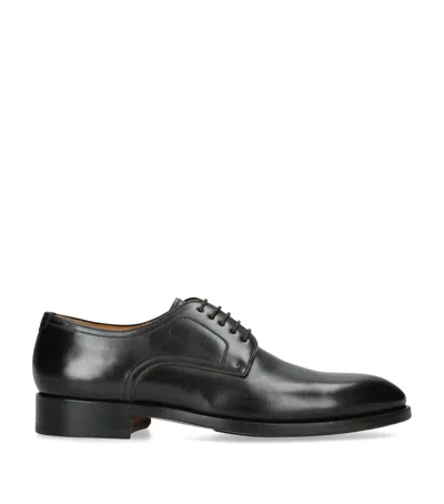 Magnanni Stitch Flex Derby Shoes In Black