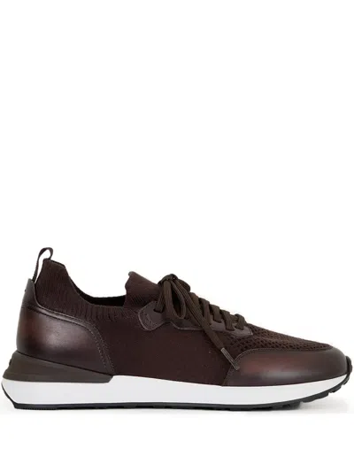 Magnanni Stratus Ii Lyteknit Sneakers In Brown