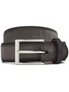 Magnanni Suede Belt In 灰色