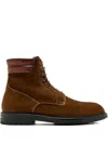 Magnanni Suede Lace-up Ankle Boots In Brown