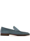 Magnanni Suede Loafers In Blue