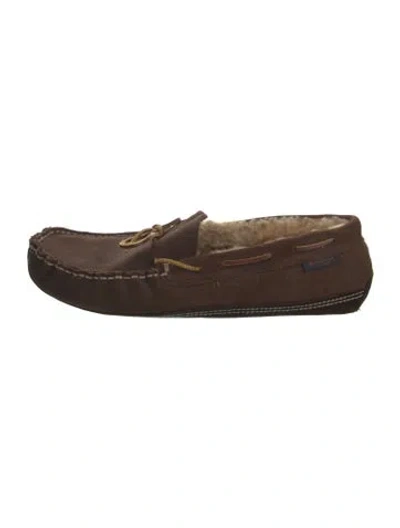 Pre-owned Magnanni Suede Moccasins In Brown