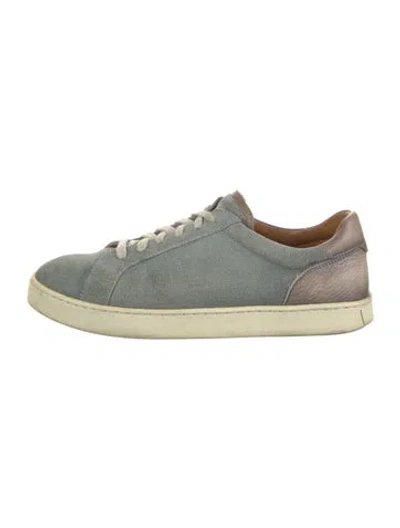 Pre-owned Magnanni Suede Sneakers In Green