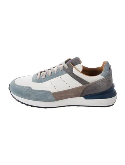 Pre-owned Magnanni Suede Sneakers In Neutrals