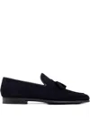 Magnanni Tassel Suede Loafers