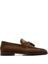 Magnanni Tassel Suede Loafers