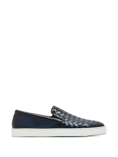 Magnanni Woven Leather Sneakers In Multi