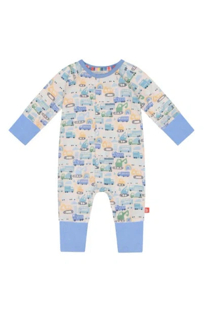 Magnetic Me Babies'  As Truck Would Have It Magnetic Convertible Romper In White