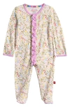 Magnetic Me Ashleigh Ruffle Footie In Pink