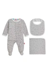 Magnetic Me Baa Baa Baby Magnetic Footie, Bib & Blanket Gift Set In Gray