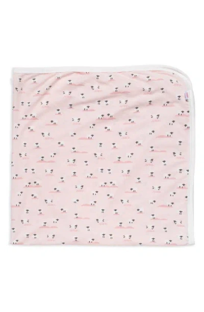 Magnetic Me Baa Baa Sheep Print Swaddle Blanket In Baa Baa Baby Pink