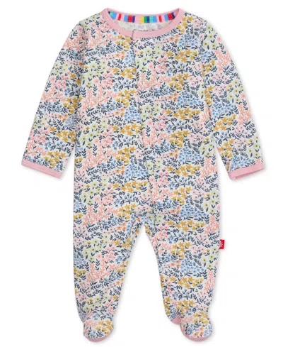Magnetic Me Baby Girl Chelsea Ruffle Footie W/ Ruffles In Multi