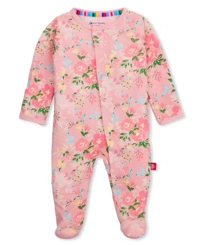 Magnetic Me Baby Girls' Ainslee Footie Long-sleeve Coverall In Pink
